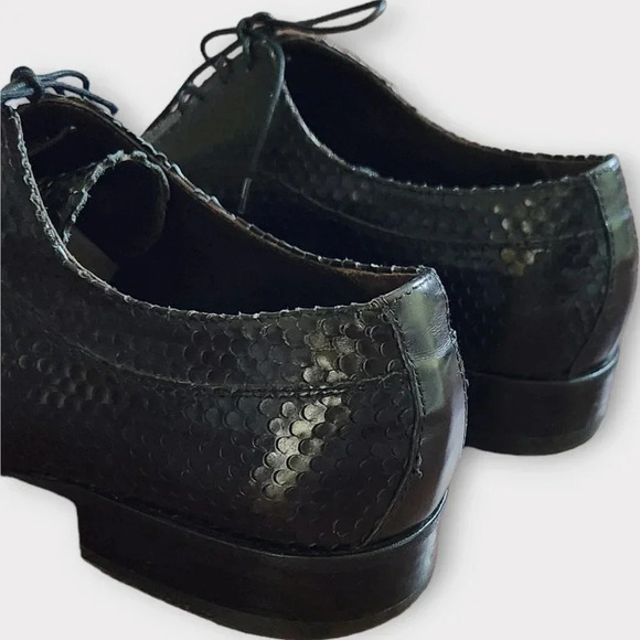 Roberto Guerrini Mens Dress Shoes Size EU 43 US 10 Genuine Snakeskin Oxford main image 11